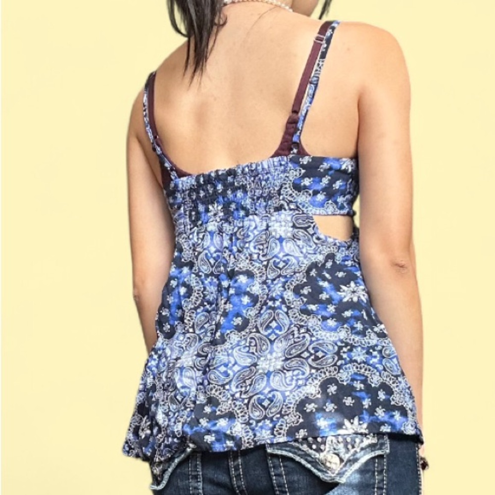 Y2K No Boundaries Floral Babydoll Top - Picture 3 of 6